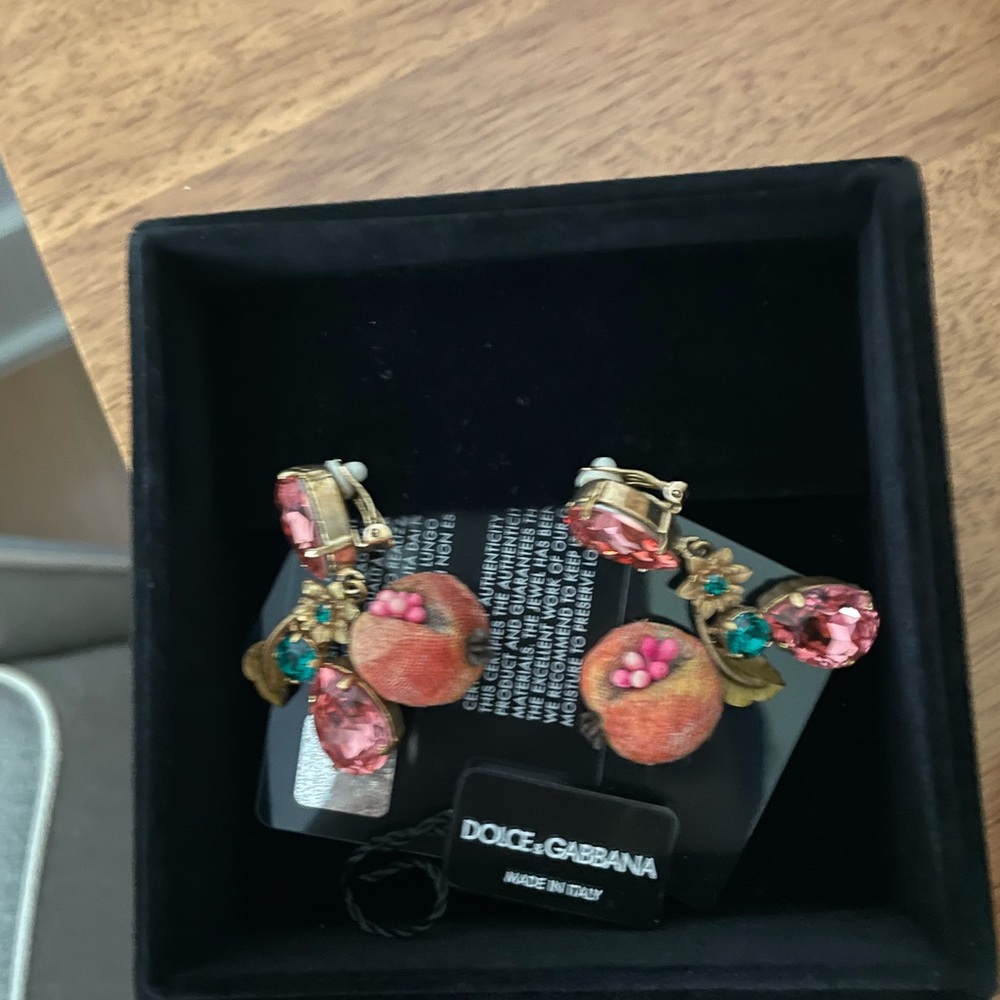 Dolce Gabbana pomegranate earrings